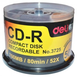 Диск CD-R (по 50 шт.) Deli 3725