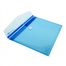Папка-конверт пластик A4 на липучке Deli 5504