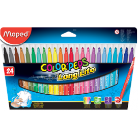 Фломастеры Maped (Long Life,24 цвета)